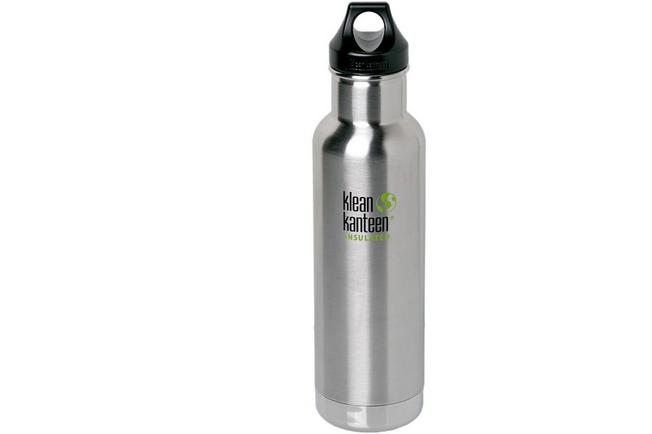 Klean Kanteen Bottle 20oz Insulated Classic Loop Black