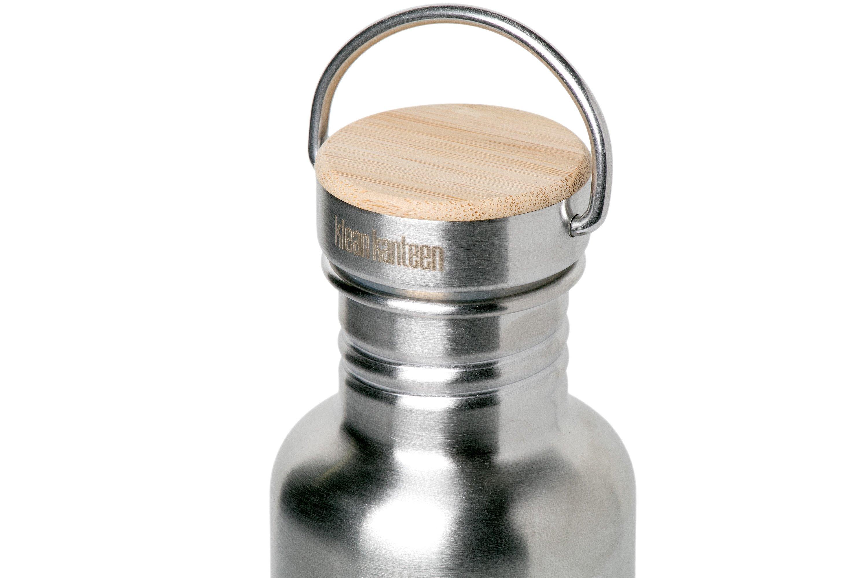 Klean Kanteen Stainless Bamboo Cap, auslaufsicher, Edelstahl und Bambus