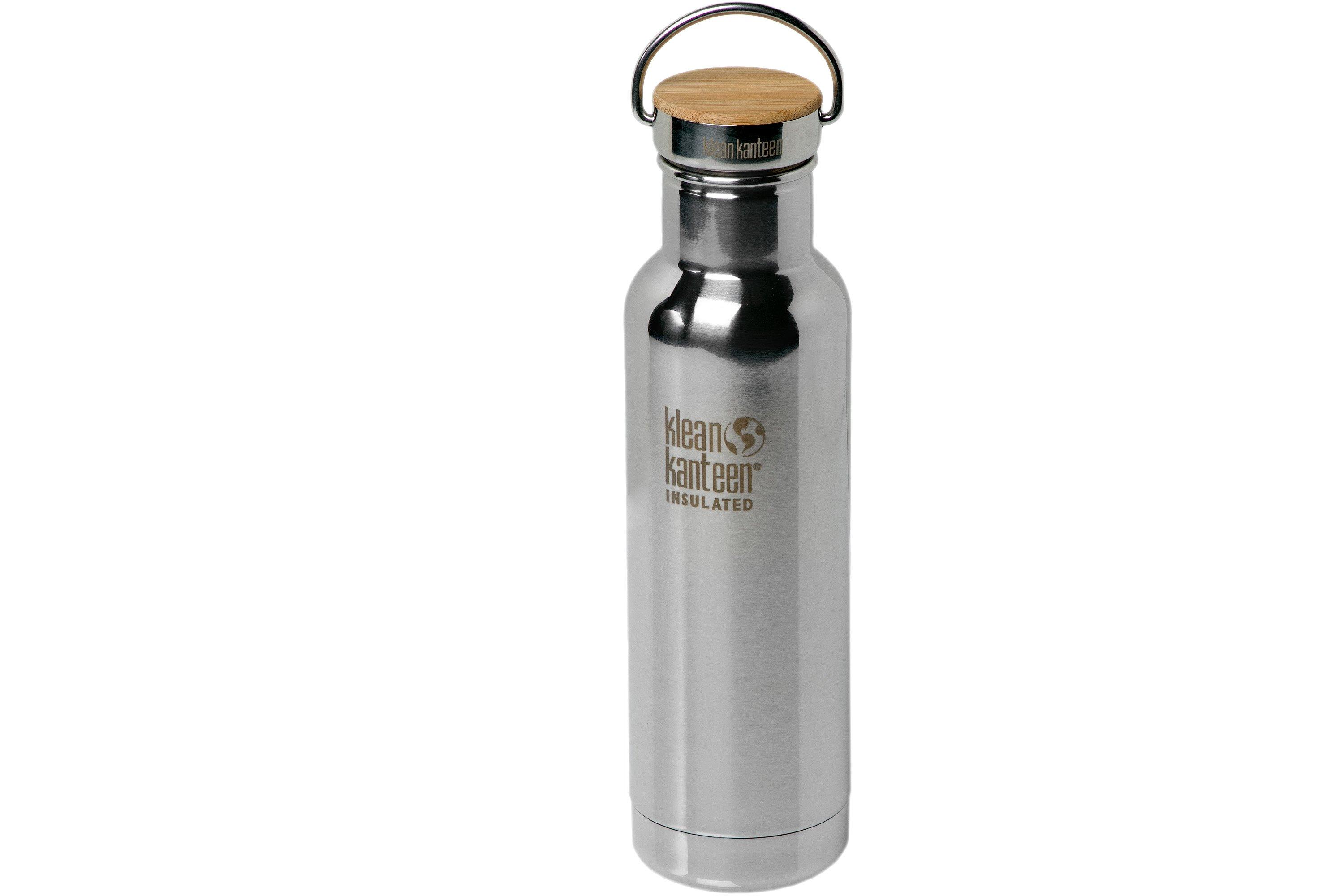 Klean Kanteen Insulated Reflect 600 ml water bottle with bamboo cap