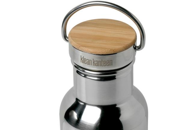 Klean Kanteen Insulated Reflect 600 ml water bottle with bamboo