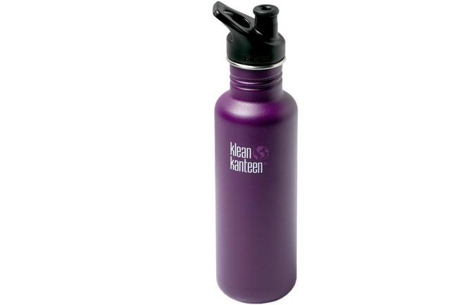 Klean Kanteen 18oz Classic Narrow Sports Cap, 532 ml, Brushed Stainless