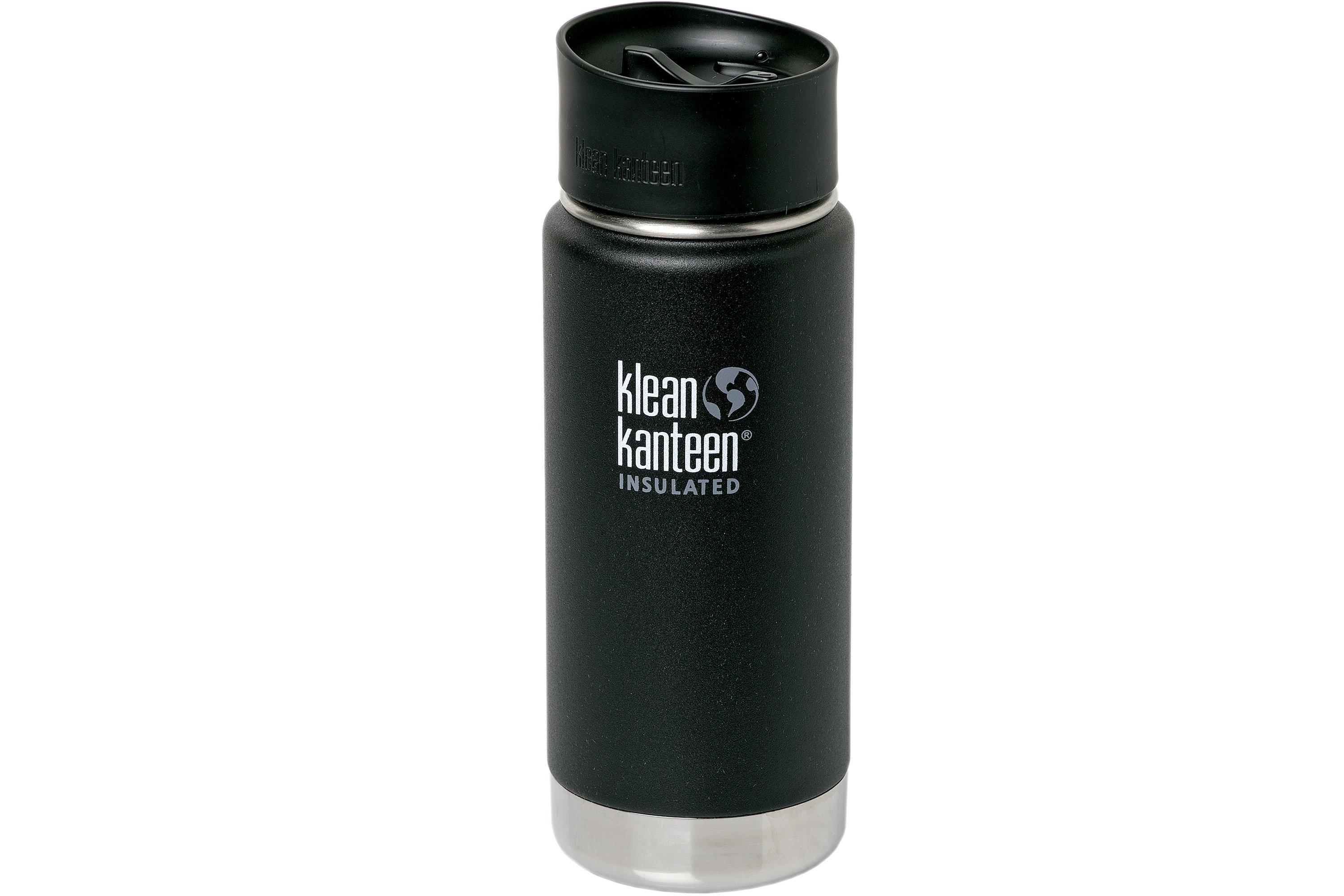 Klean Kanteen Wide Insulated bottle Café Cap 2.0 470 ml, matt black