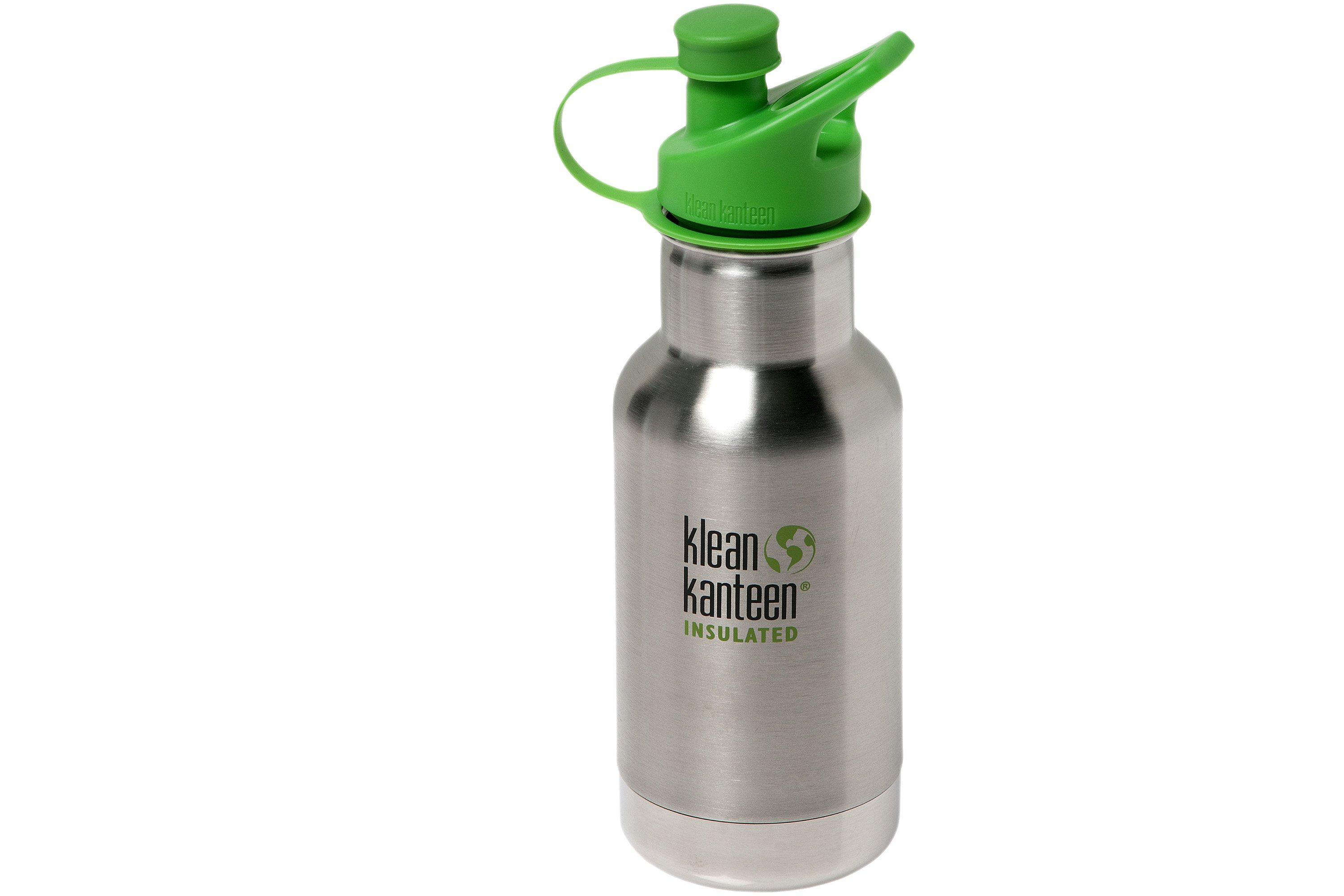 Klean Kanteen Brushed Stainless Insulated Sport Kids Water Bottle