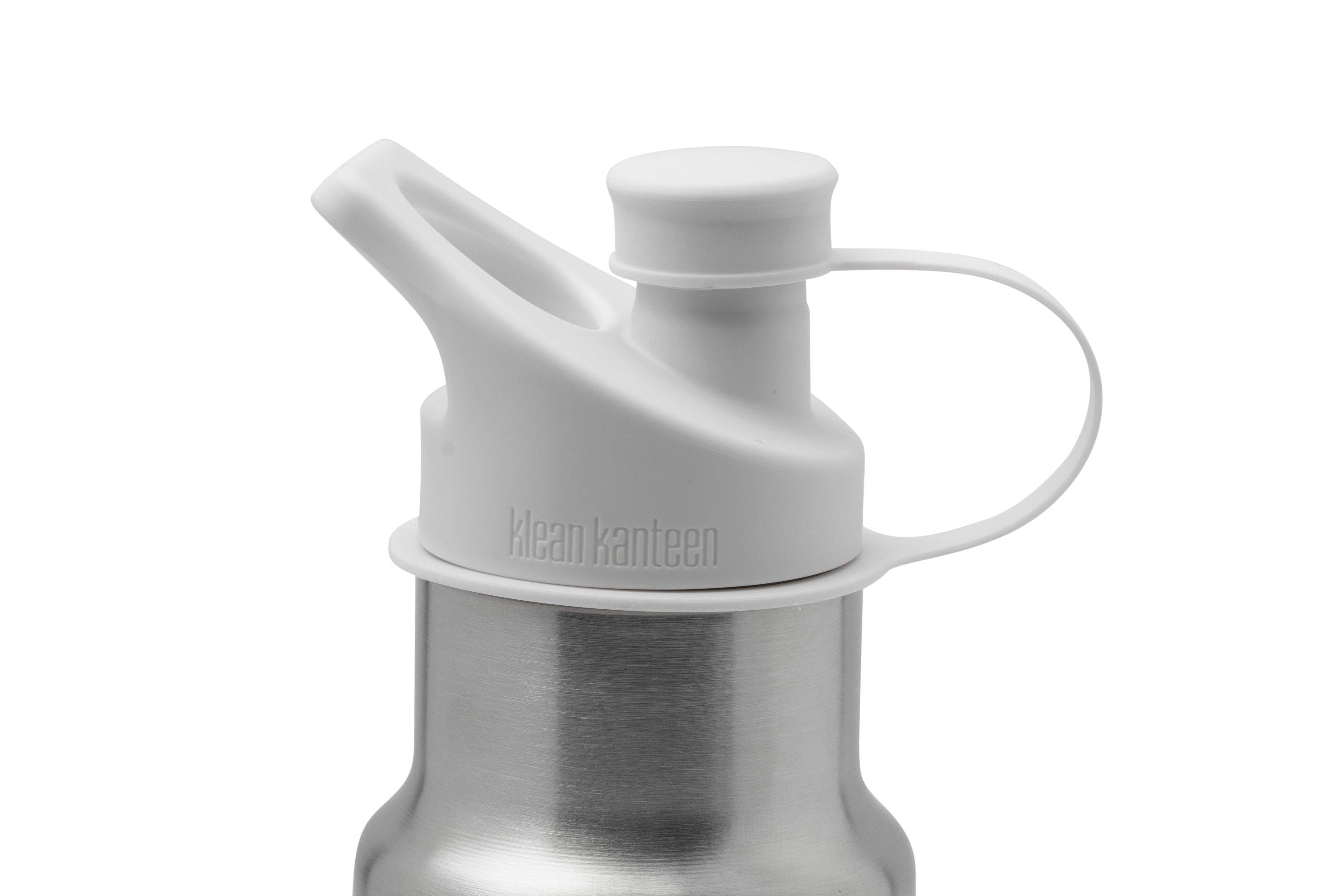 Klean Kanteen Insulated Kid Classic Narrow 1008786 botella con tapón deportivo Mr Shark, 355 mL