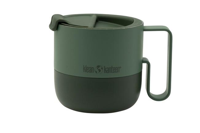Klean Kanteen Insulated Rise Mug 1010194 Becher mit Flip Deckel, Sea Spray,  399 ml