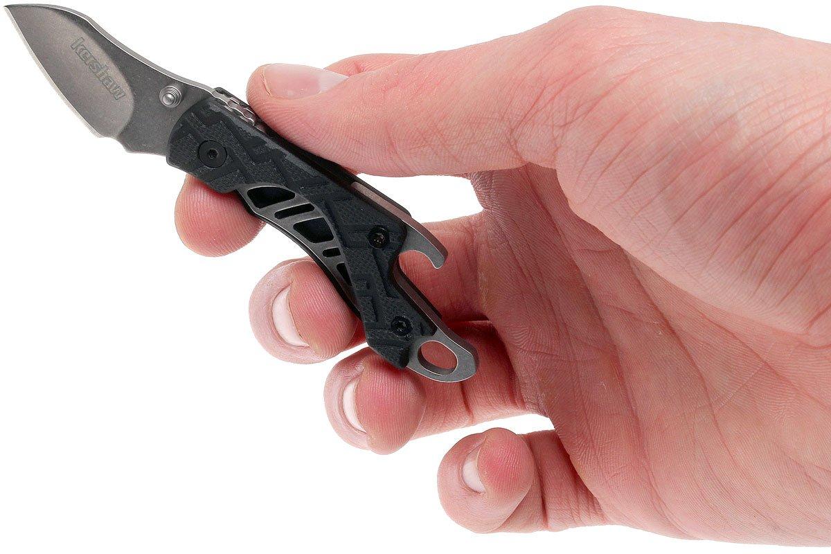 Kershaw 1025 Cinder Keychain Folding Knife 1.4 Stonewashed Blade, Zytel  Handles - KnifeCenter - 1025X