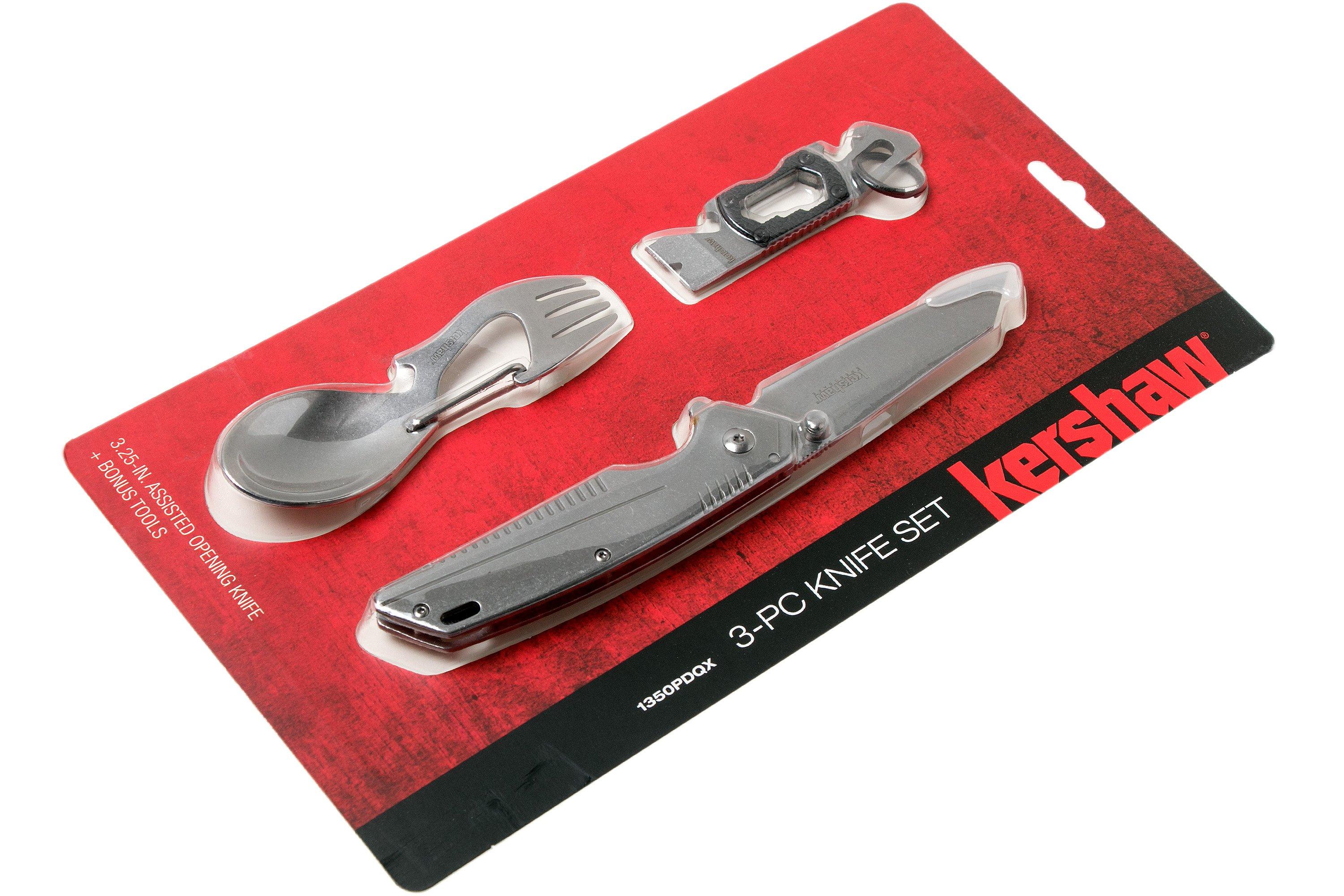 Kershaw 1350PDQX threepiece set with pocket knife Advantageously