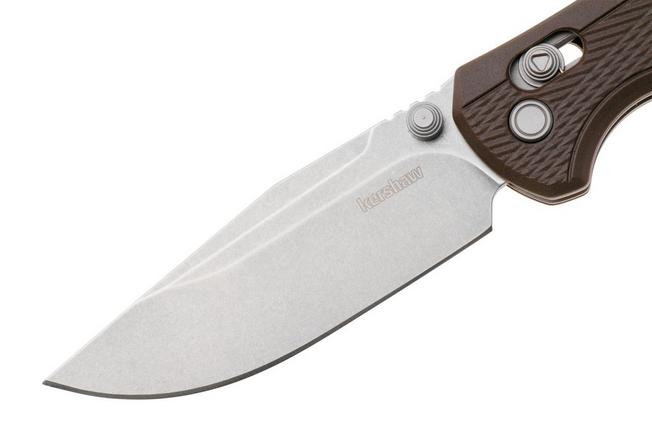Image pour Kershaw Maneuver 1438, Stonewashed 8Cr13MoV, Dark Bronze GFN, couteau de poche