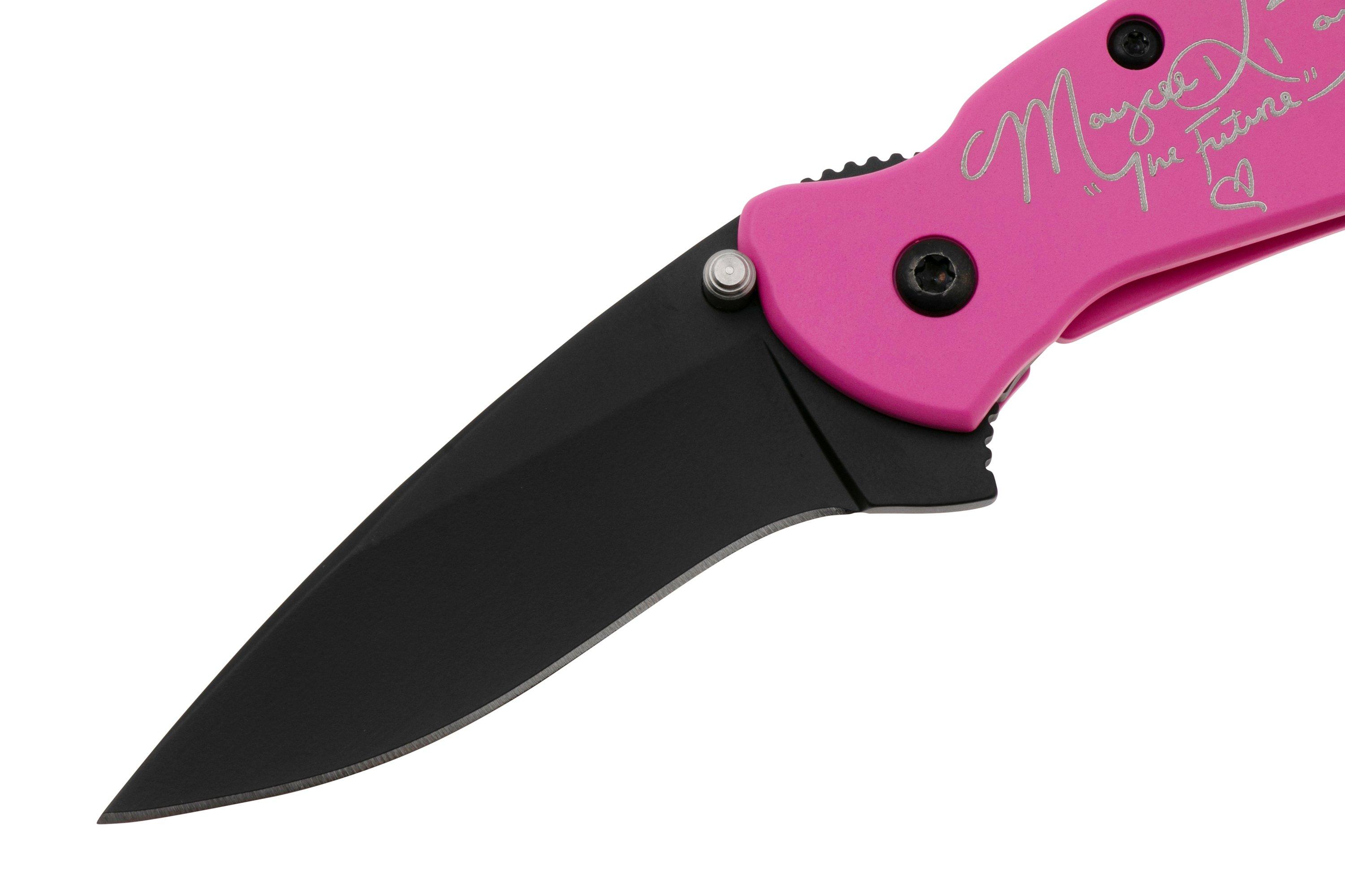 Kershaw Scallion Maycee Barber 1620MB Black Cerakote 420HC, Pink ...