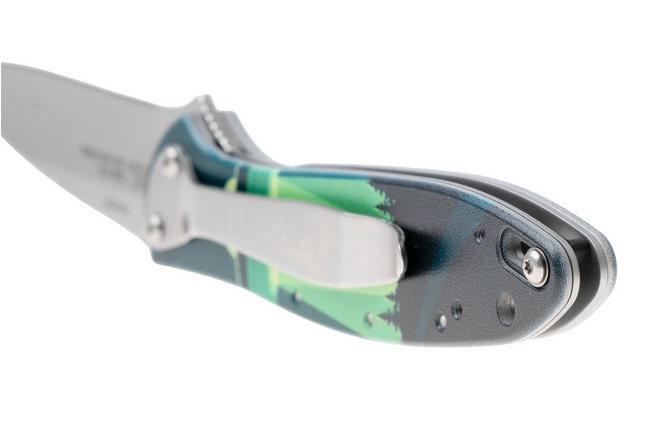 Afbeelding voor Kershaw Leek 1660ABD, Bead Blasted 14C28N, UFO Abduction CCI Aluminum zakmes