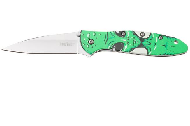 Afbeelding voor Kershaw Leek 1660ALIEN, Bead Blasted 14C28N, Alien CCI Aluminum zakmes