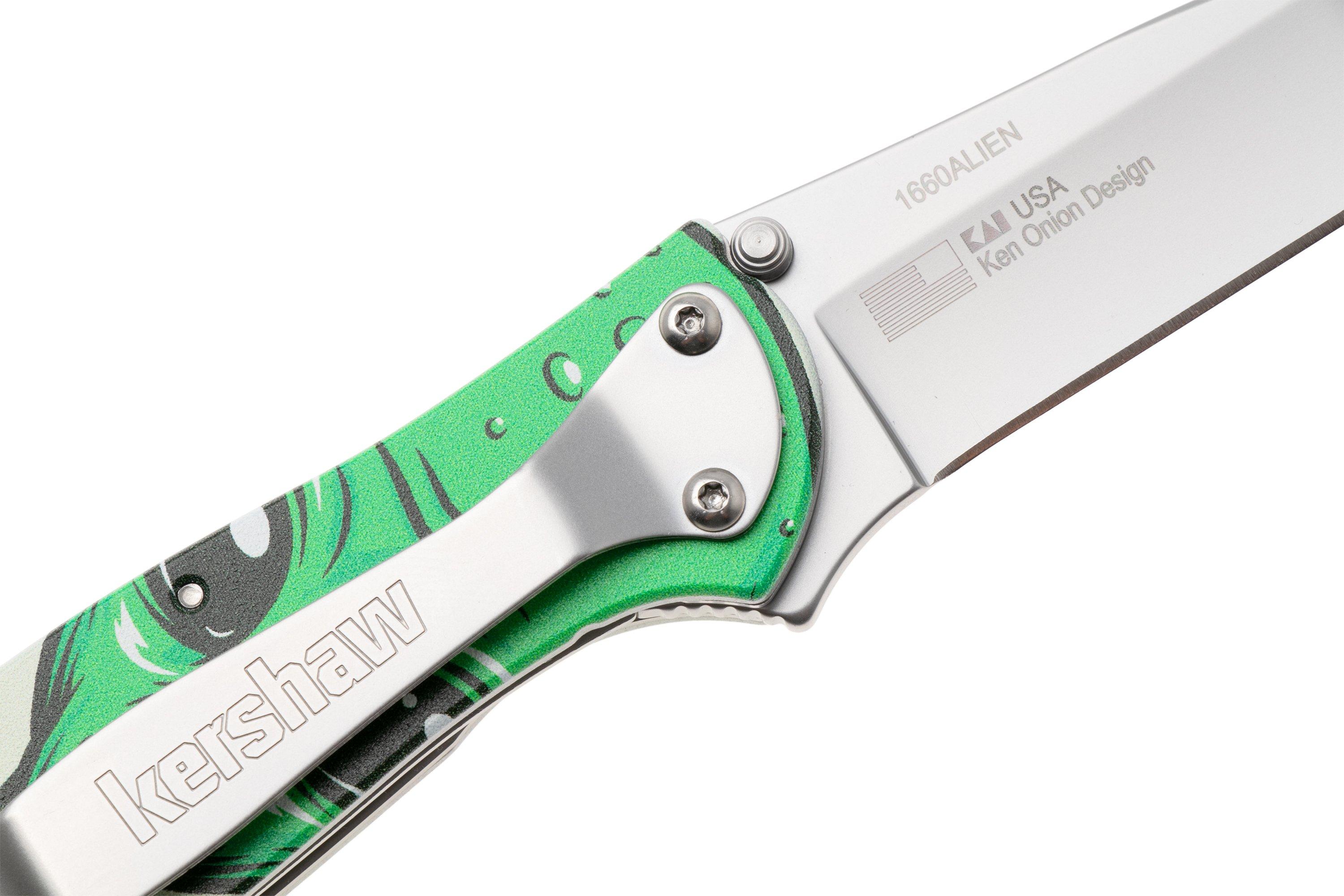 Kershaw Leek 1660ALIEN, Bead Blasted 14C28N, Alien CCI Aluminum