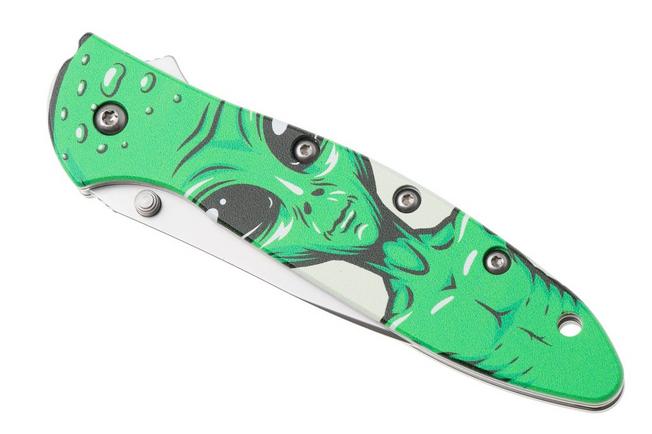 Afbeelding voor Kershaw Leek 1660ALIEN, Bead Blasted 14C28N, Alien CCI Aluminum zakmes