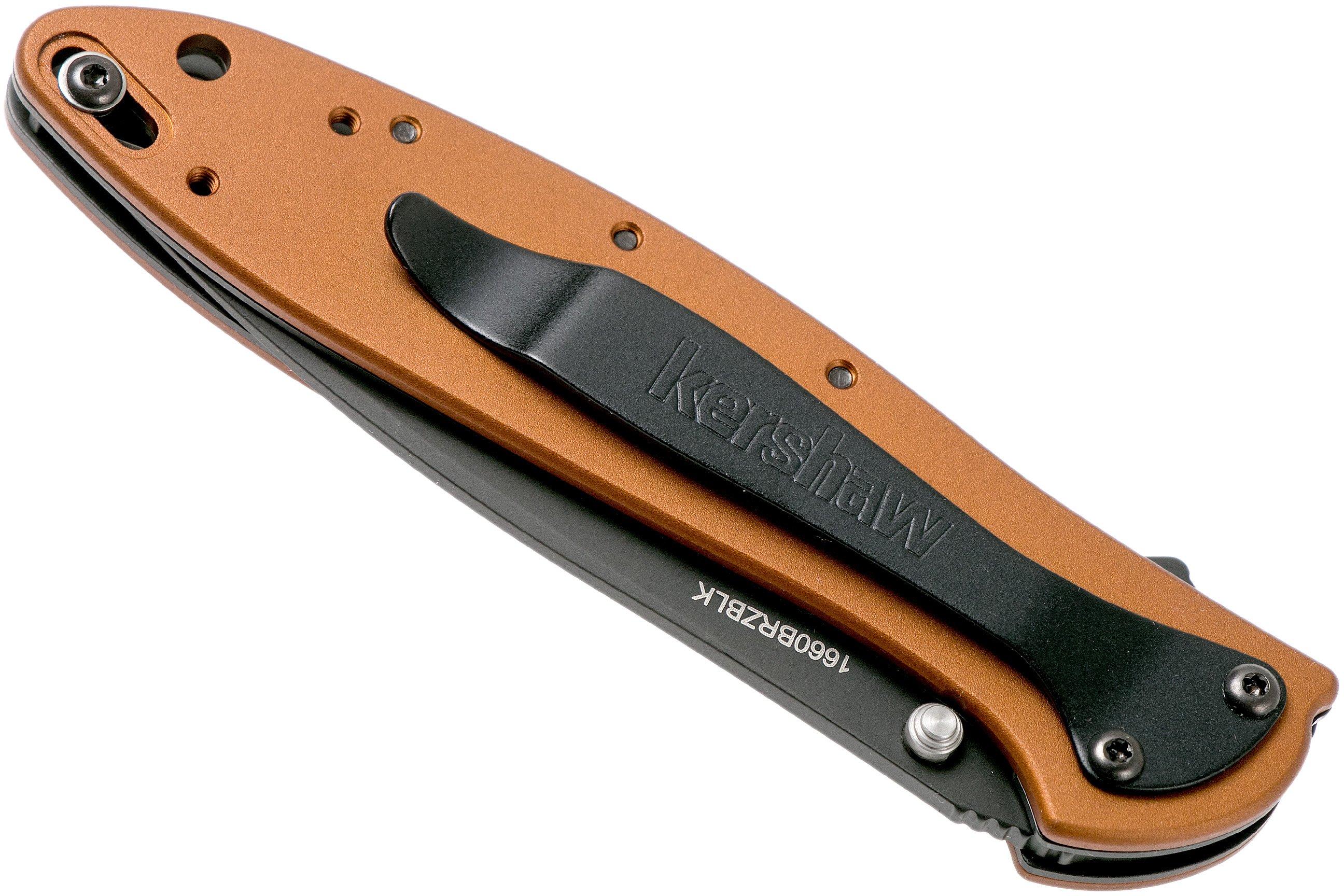 Kershaw Leek 1660BRZBLK couteau de poche, Ken Onion design Achetez à