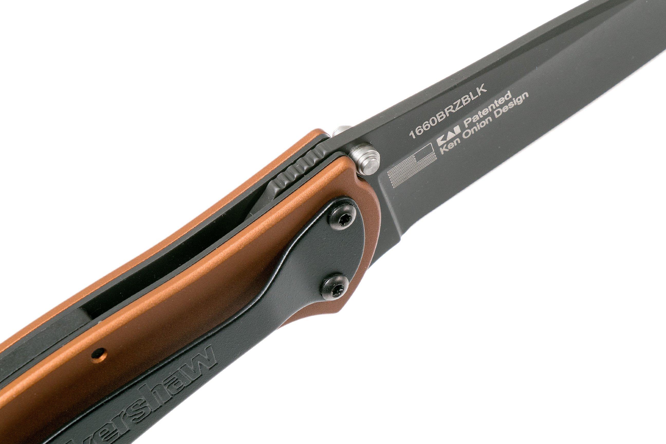 Kershaw Leek 1660BRZBLK pocket knife, Ken Onion Design