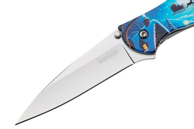 Afbeelding voor Kershaw Leek Christmas 2025 1660C25 Stonewashed 14C28N, Aluminum, Factory Special Edition zakmes, Ken Onion design