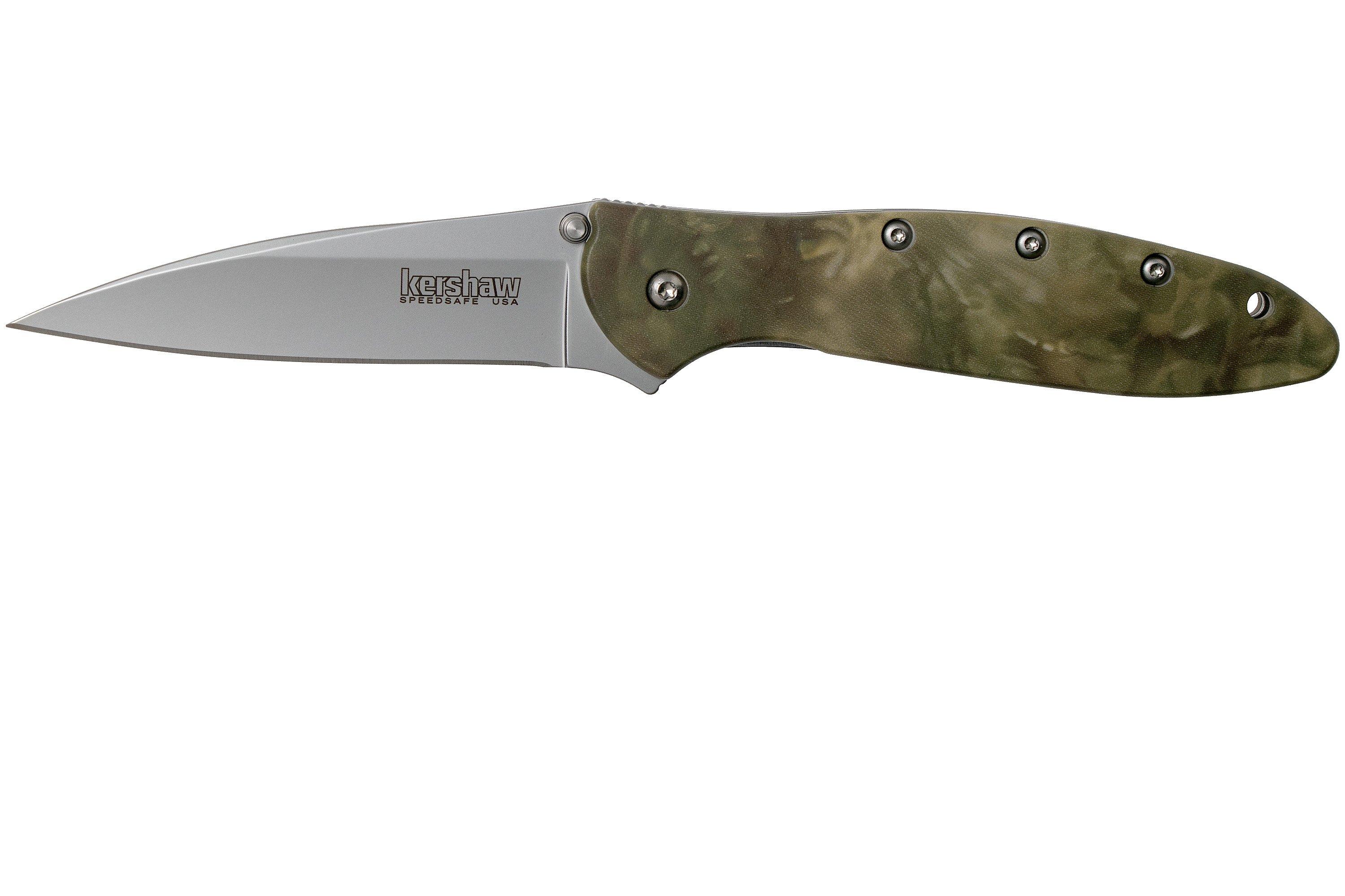 Kershaw Leek Camo 1660CAMO pocket knife, Ken Onion design