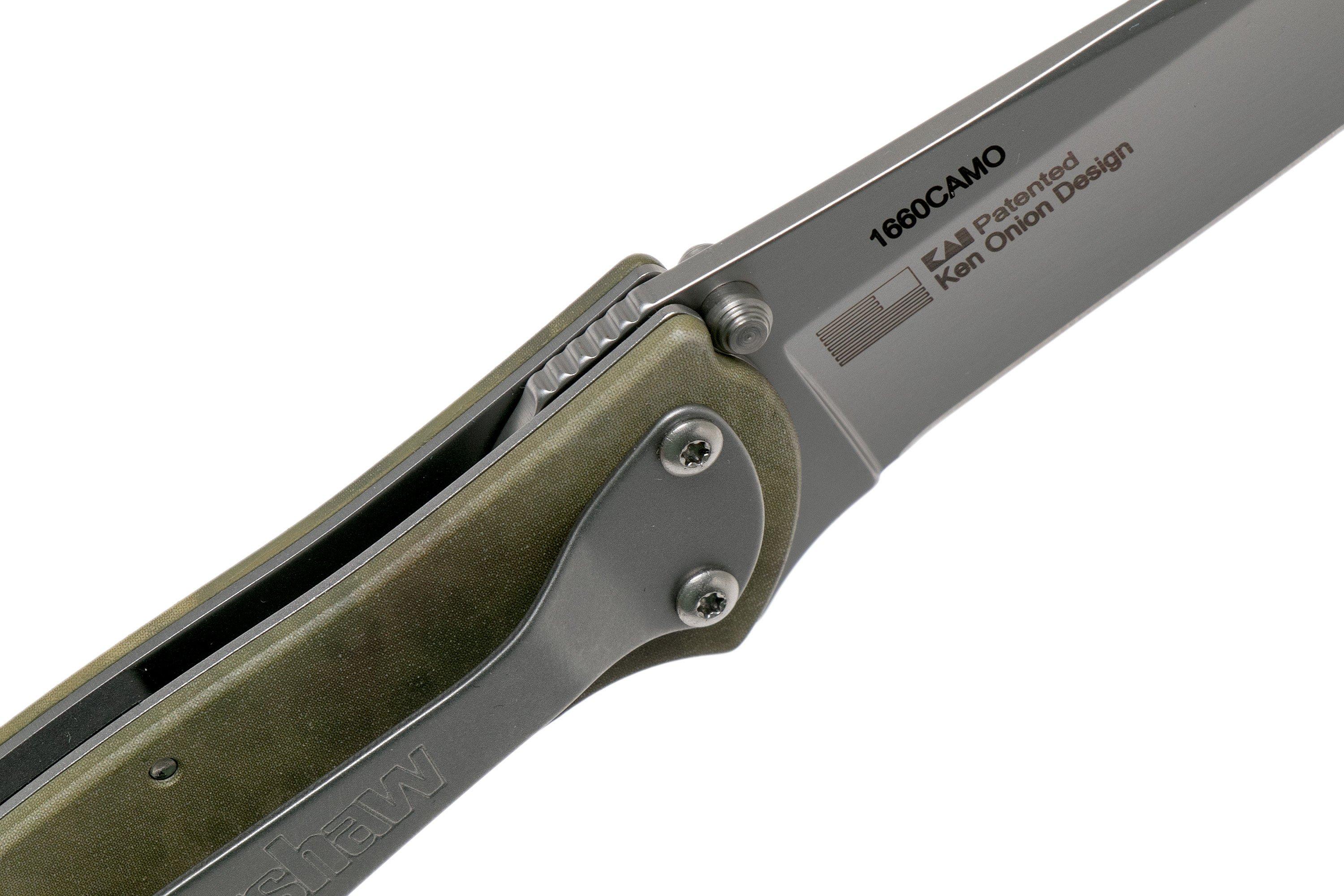 Kershaw Leek Camo 1660CAMO pocket knife, Ken Onion design