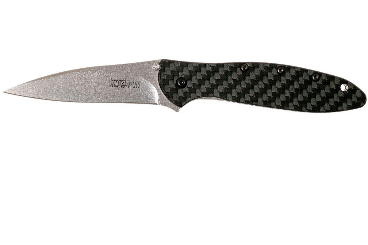 Kershaw 1660CF Leek Carbonfibre CPM154 pocket knife, Ken Onion design