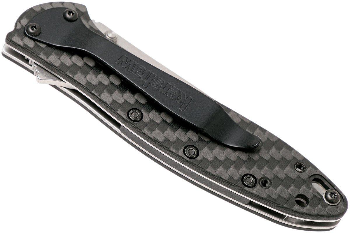 Kershaw 1660CF Leek Carbonfibre CPM154 pocket knife, Ken Onion design