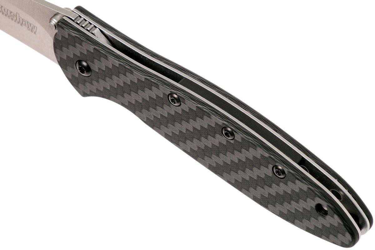 Kershaw 1660CF Leek Carbonfibre CPM154 pocket knife, Ken Onion design
