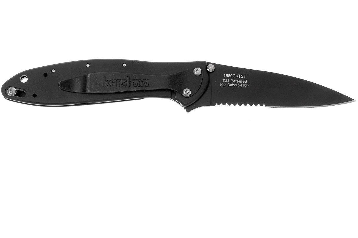 Kershaw Leek 1660CKTST serrated, black Advantageously shopping at