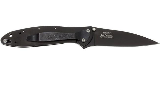 Bild für Kershaw Leek 1660CKT Plain Edge, schwarz