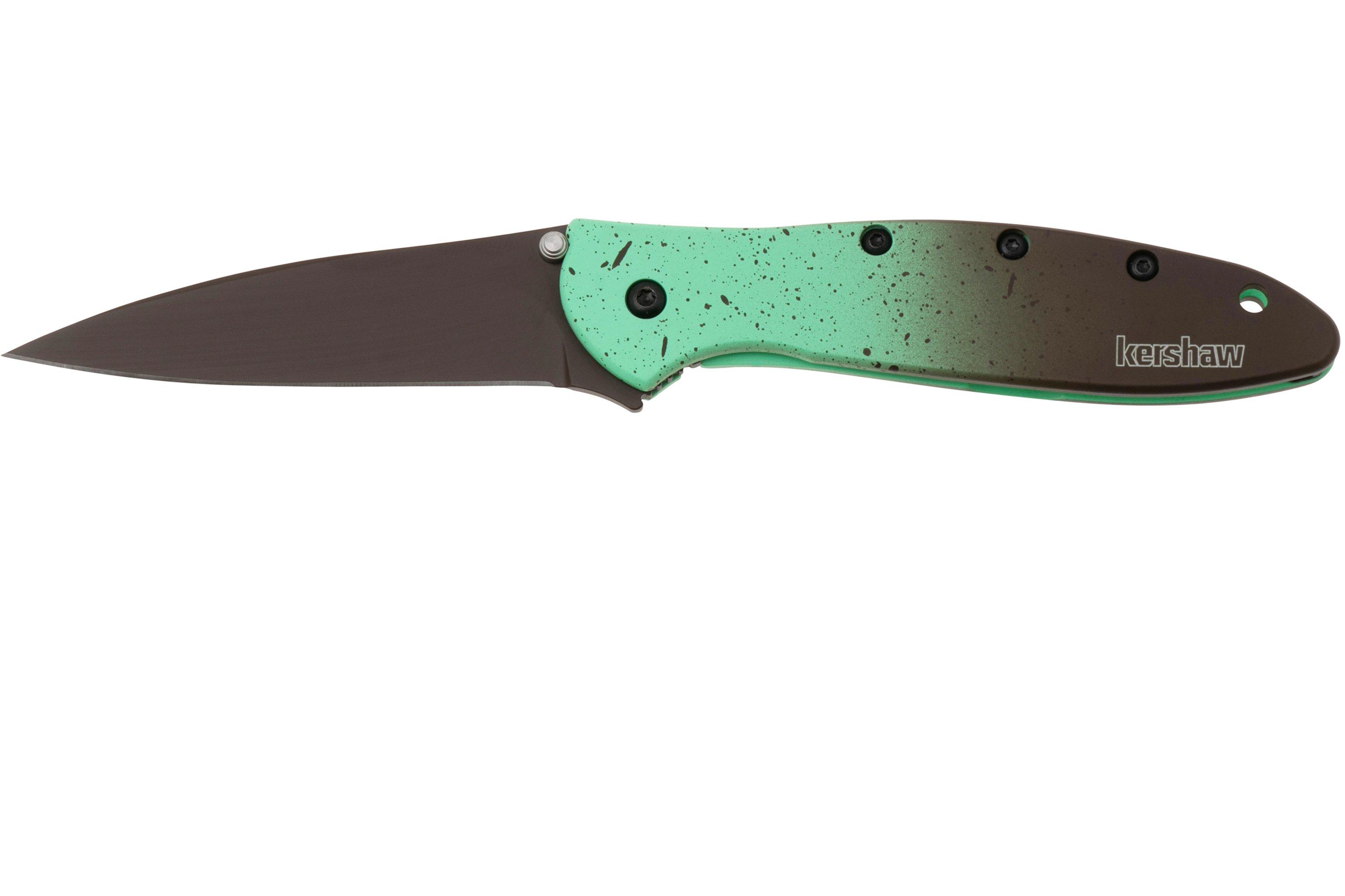 Kershaw Leek Mint Chocolate Chip 1660MINT Brown Cerakote CPM