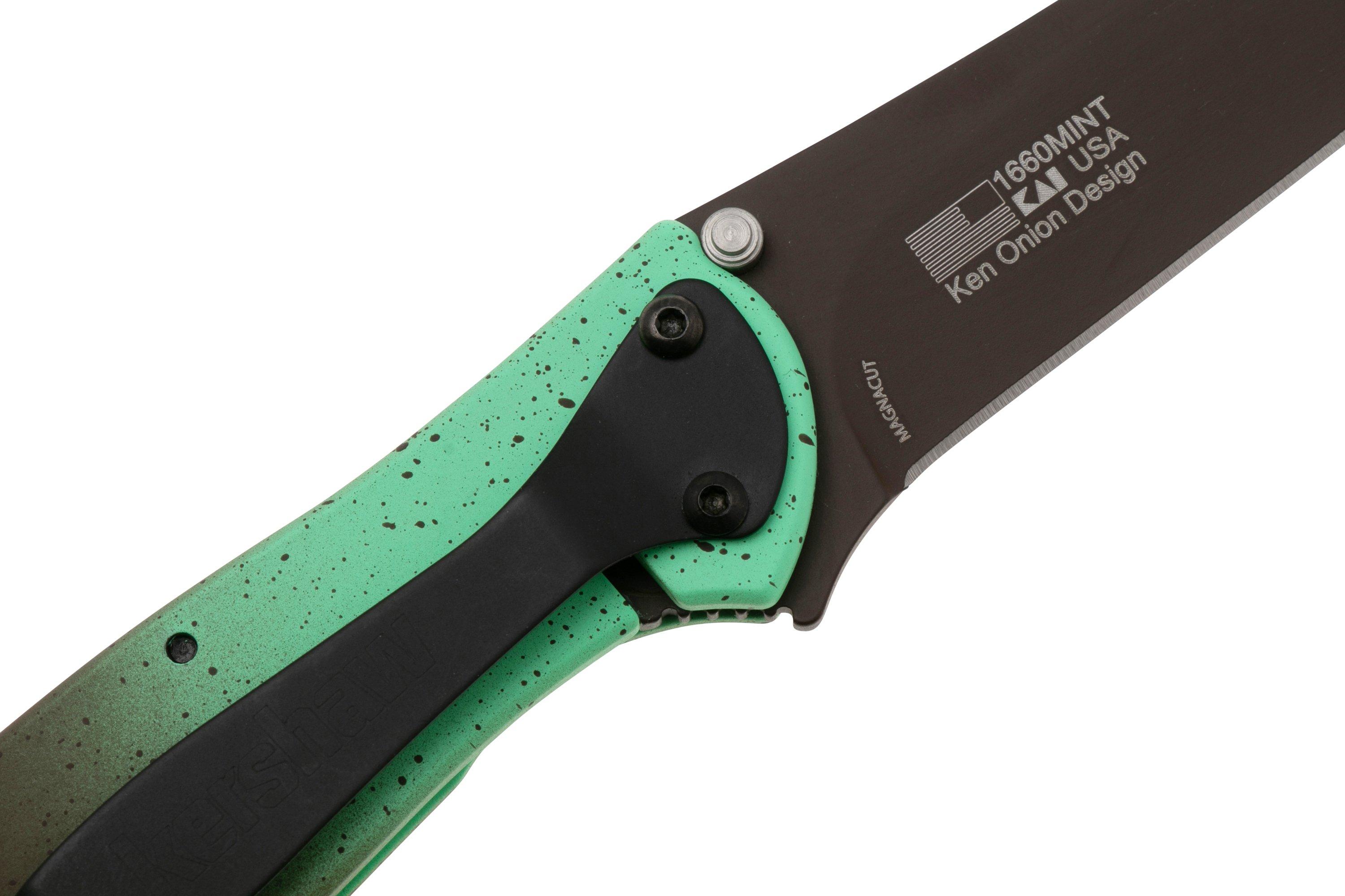 Kershaw Leek Mint Chocolate Chip 1660MINT Brown Cerakote CPM MagnaCut ...