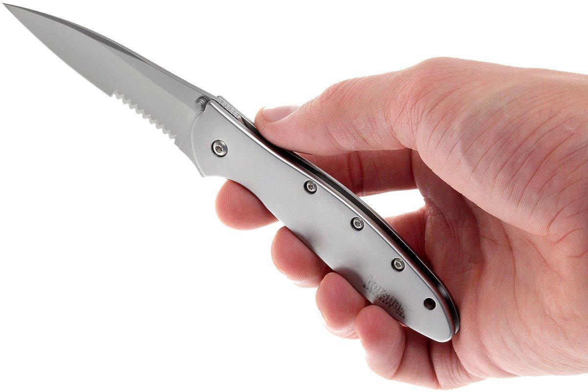 Kershaw Leek 1660ST serrated, grey Advantageously shopping at