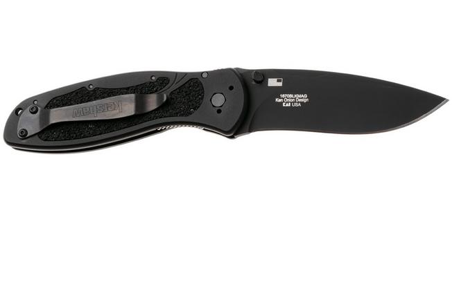 Bild für Kershaw Blur 1670BLKMAG, Black Cerakote CPM MagnaCut, Black Aluminum Taschenmesser, Ken Onion Design