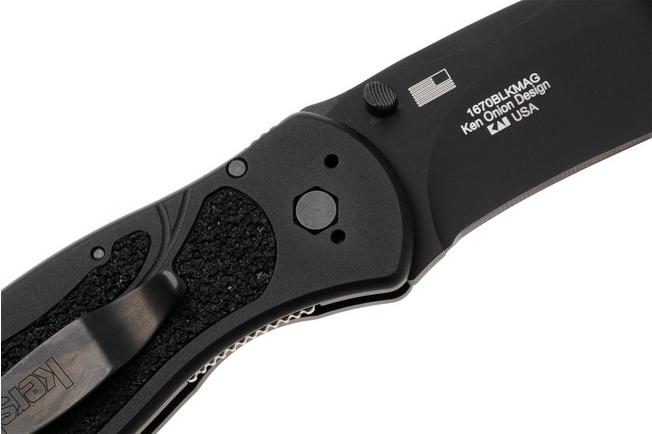 Bild für Kershaw Blur 1670BLKMAG, Black Cerakote CPM MagnaCut, Black Aluminum Taschenmesser, Ken Onion Design