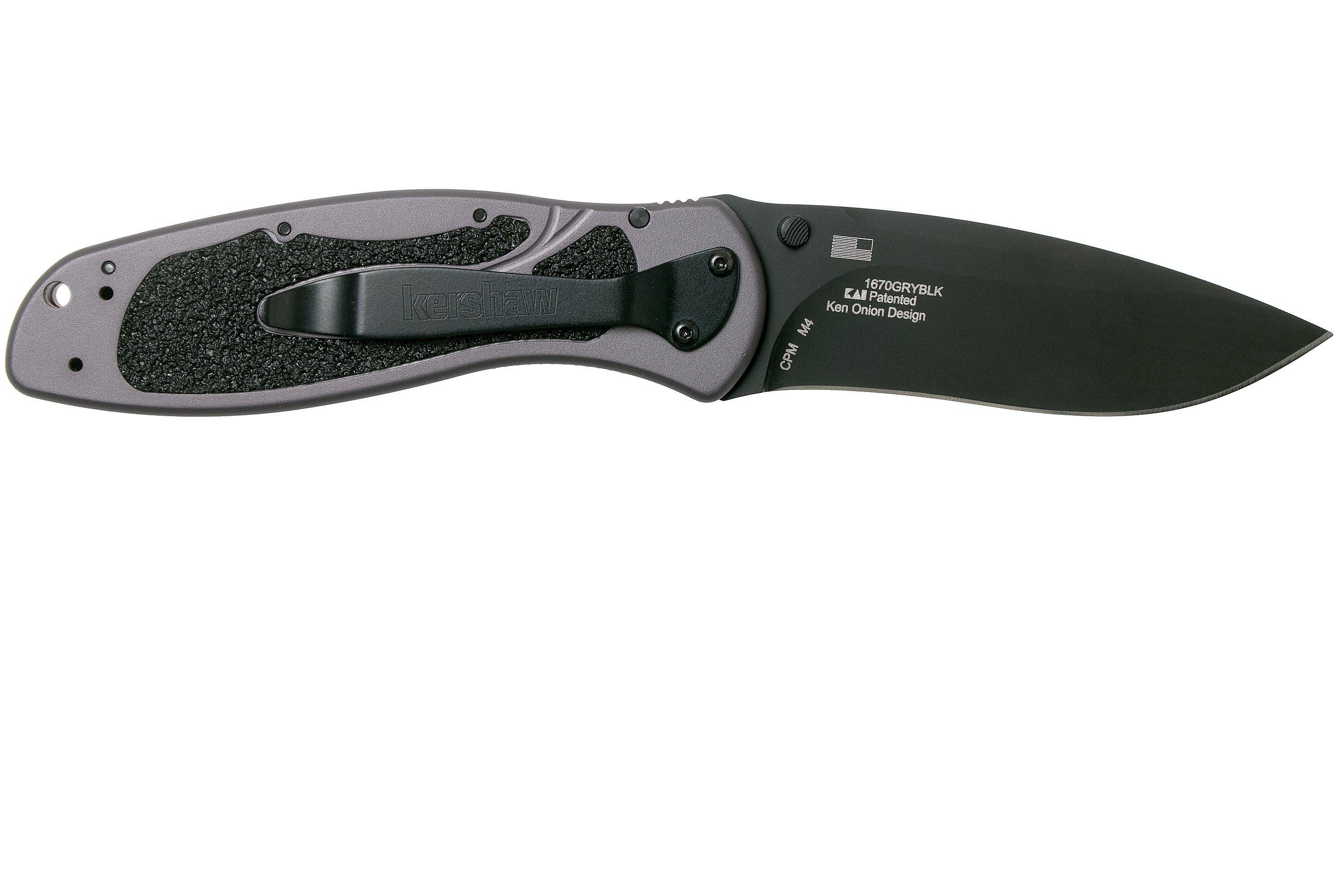Kershaw Blur 1670GRYBLK CPM M4 Sprint Run pocket knife, Ken Onion