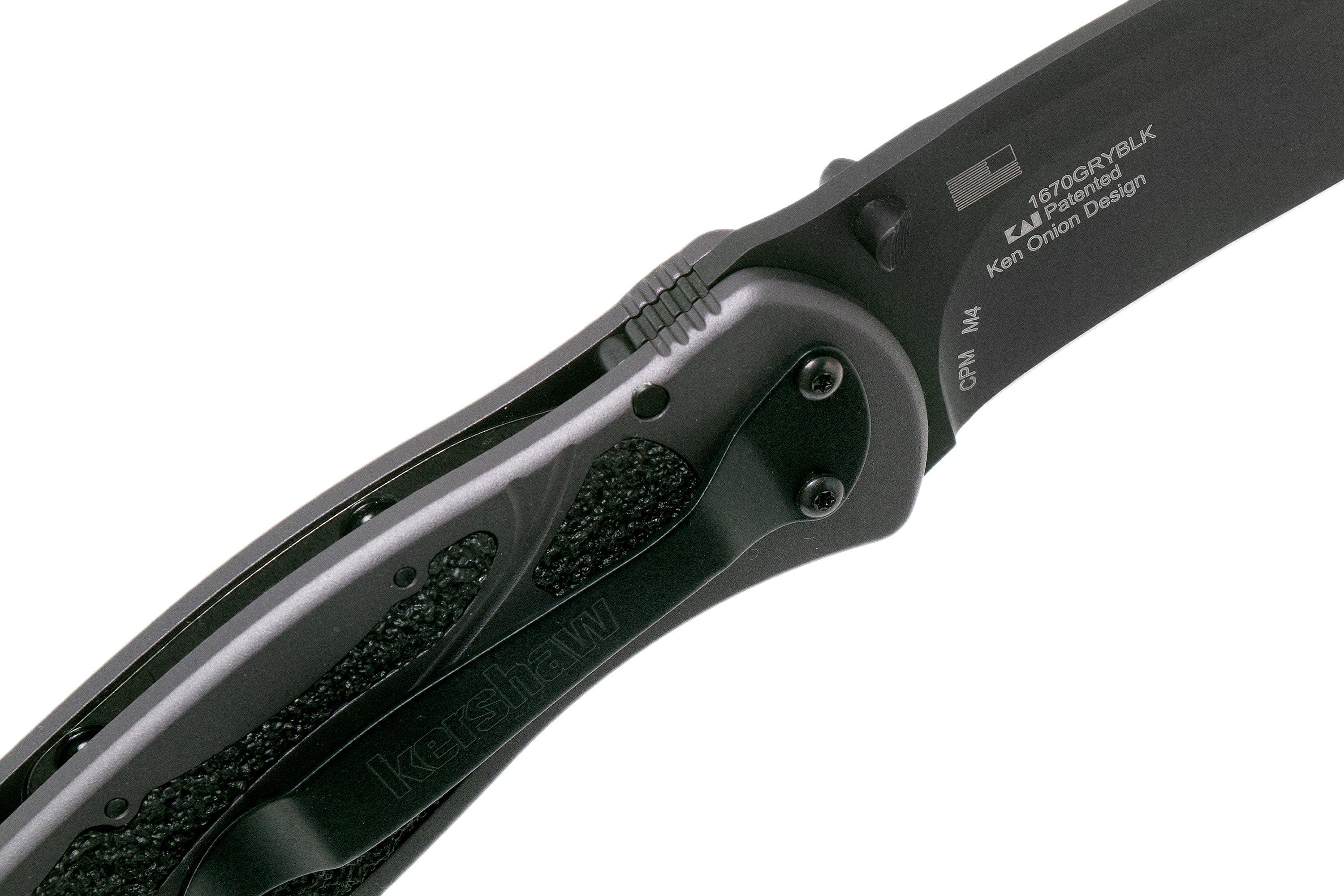 Kershaw Blur 1670GRYBLK CPM M4 Sprint Run pocket knife, Ken Onion