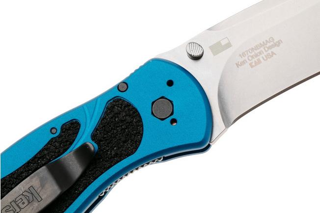 Bild für Kershaw Blur 1670NBMAG, Stonewashed CPM MagnaCut, Blue Aluminum Taschenmesser, Ken Onion Design