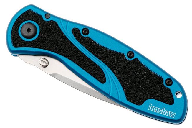 Bild für Kershaw Blur 1670NBMAG, Stonewashed CPM MagnaCut, Blue Aluminum Taschenmesser, Ken Onion Design