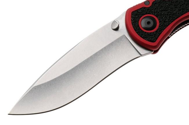 Afbeelding voor Kershaw Blur 1670RDSW, Stonewashed 14C28N, Red Aluminum zakmes, Ken Onion design