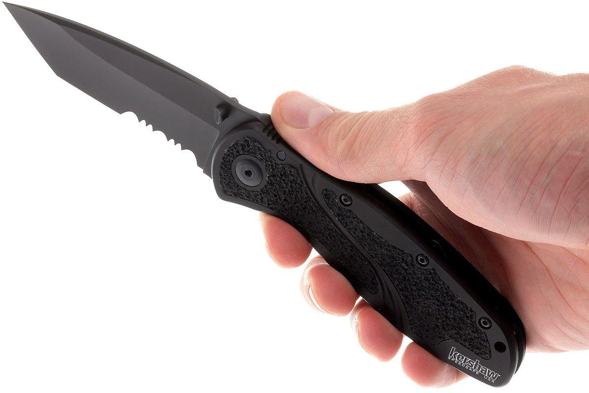 Kershaw Blur 1670TBLKST tanto serrated, black Advantageously shopping