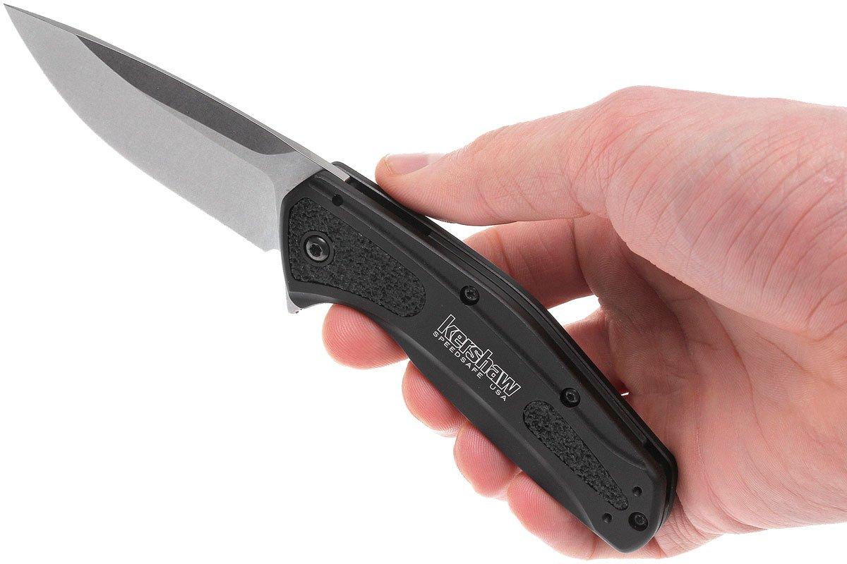 Couteau De Poche Kershaw S30V Flou - Lame Recourbée 3.4, Acier Inoxydable Poudré, Neuf