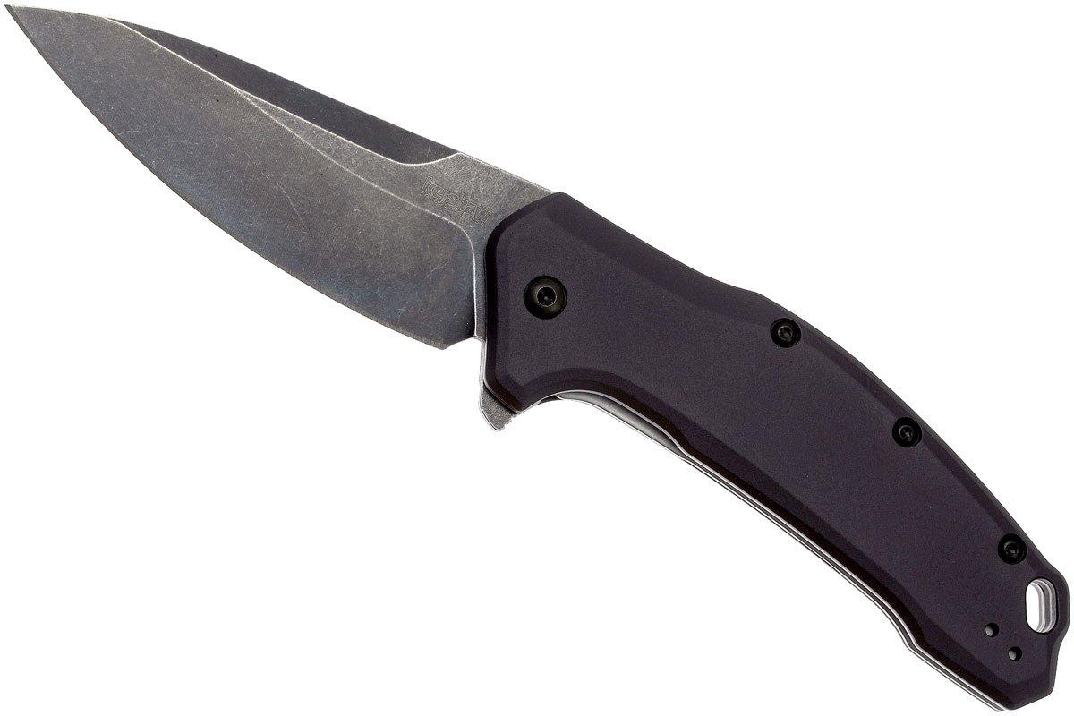 Kershaw Link 1776GRYBW pocket knife, aluminum grip | Advantageously ...