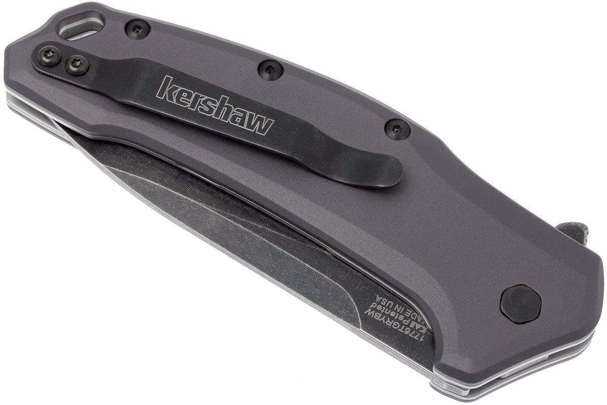 Kershaw Link 1776GRYBW pocket knife, aluminum handle | Advantageously ...