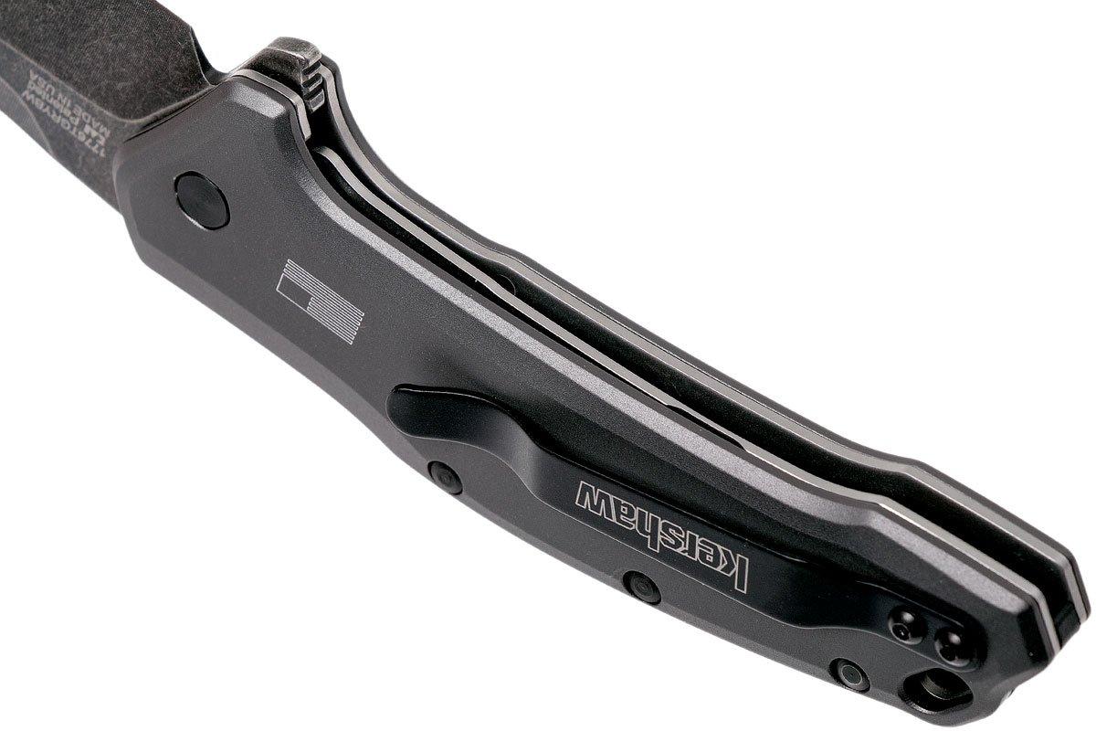 Kershaw Link 1776GRYBW pocket knife, aluminum handle | Advantageously ...