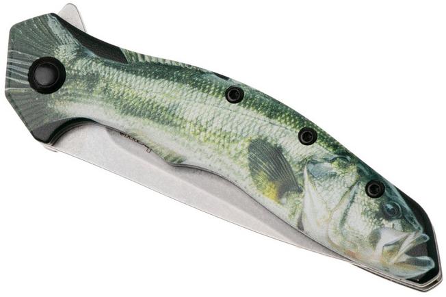 Image for Kershaw Shoreline Bass 1845BASS Stonewashed, Aluminum Custom CCI Baarscoating, assisted pocket knife