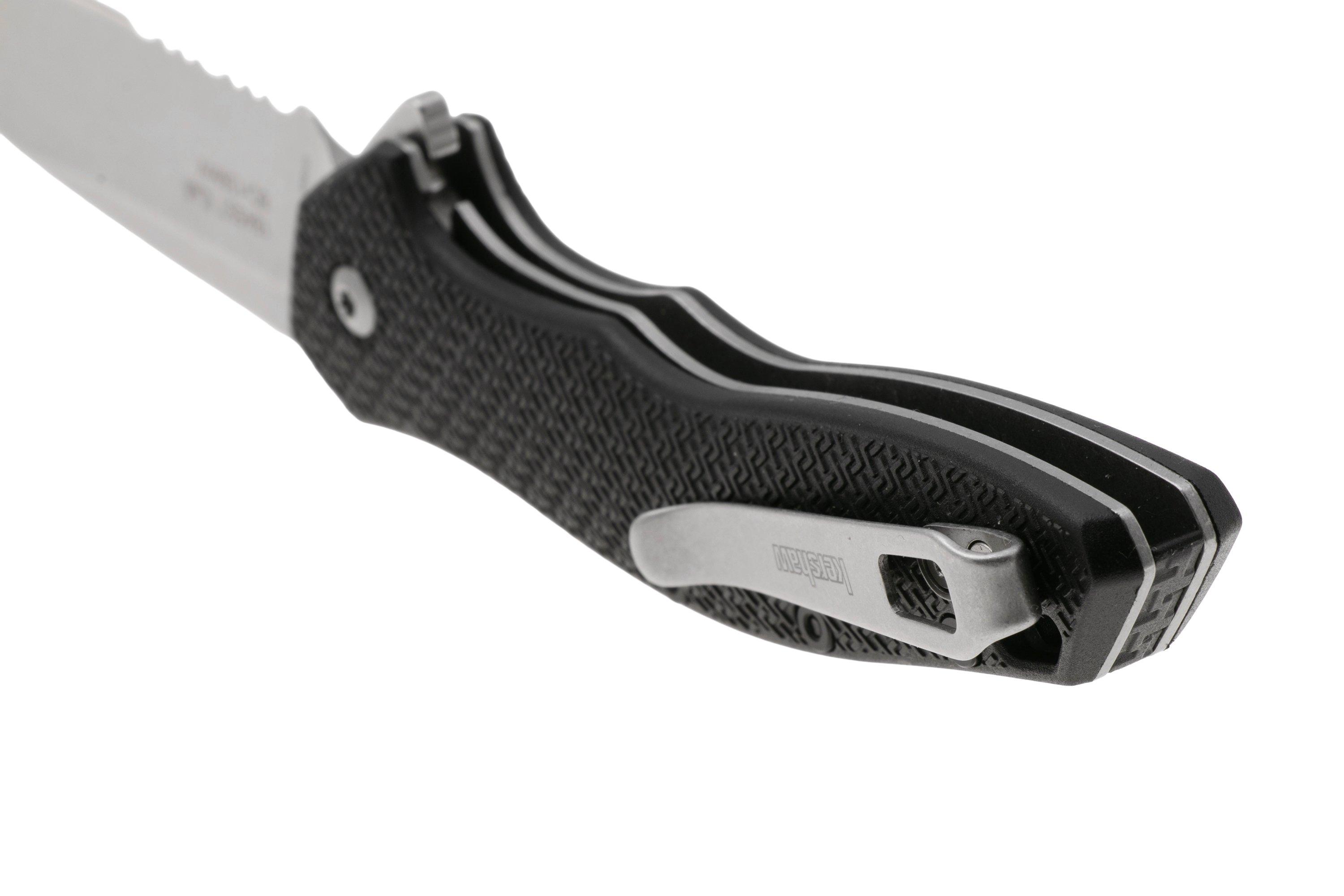 すこた Nóż składany Kershaw Shoreline Serrated 1845ST Stonewashed