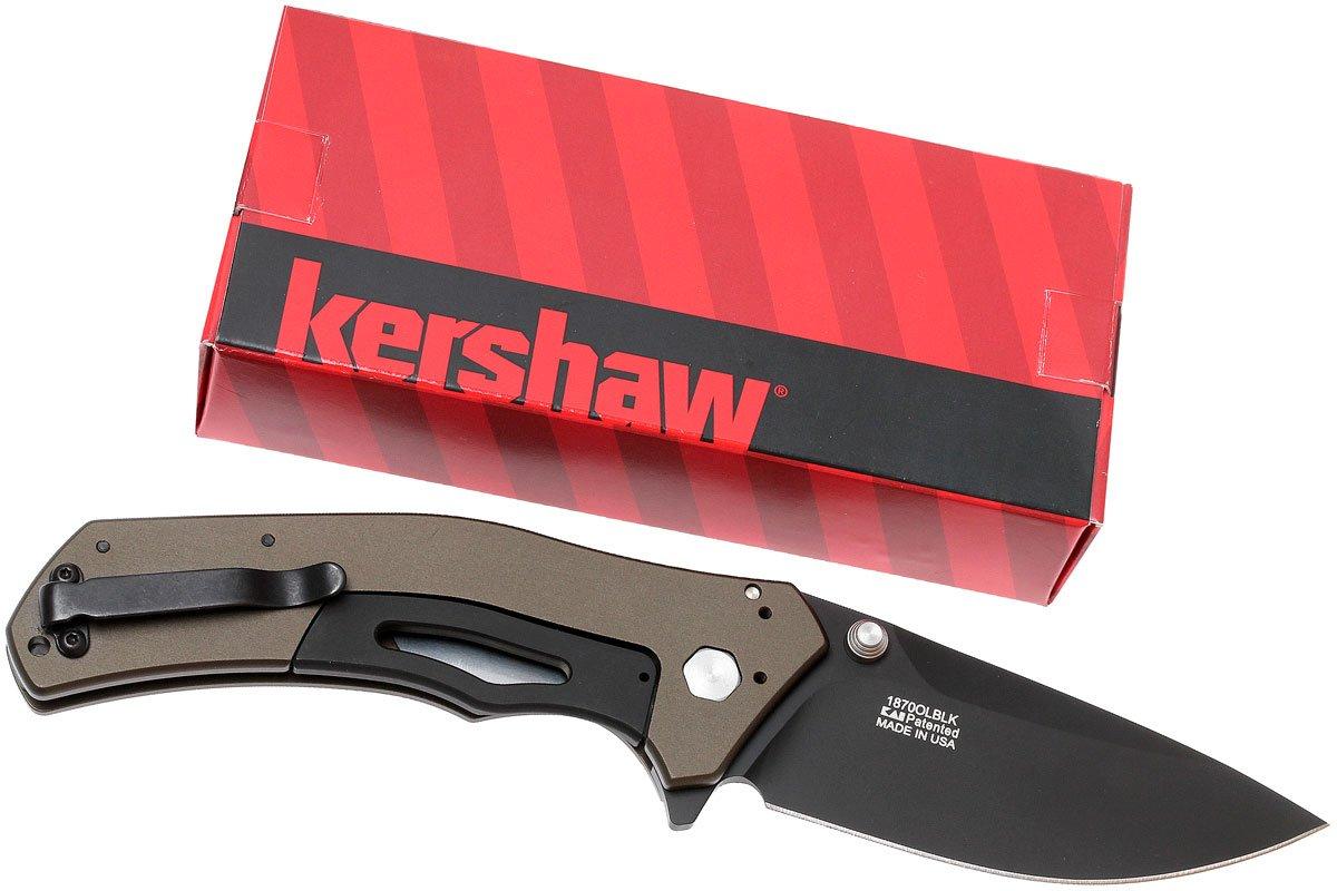 Kershaw Knockout 1870OLBLK pocket knife, Olive Black Advantageously