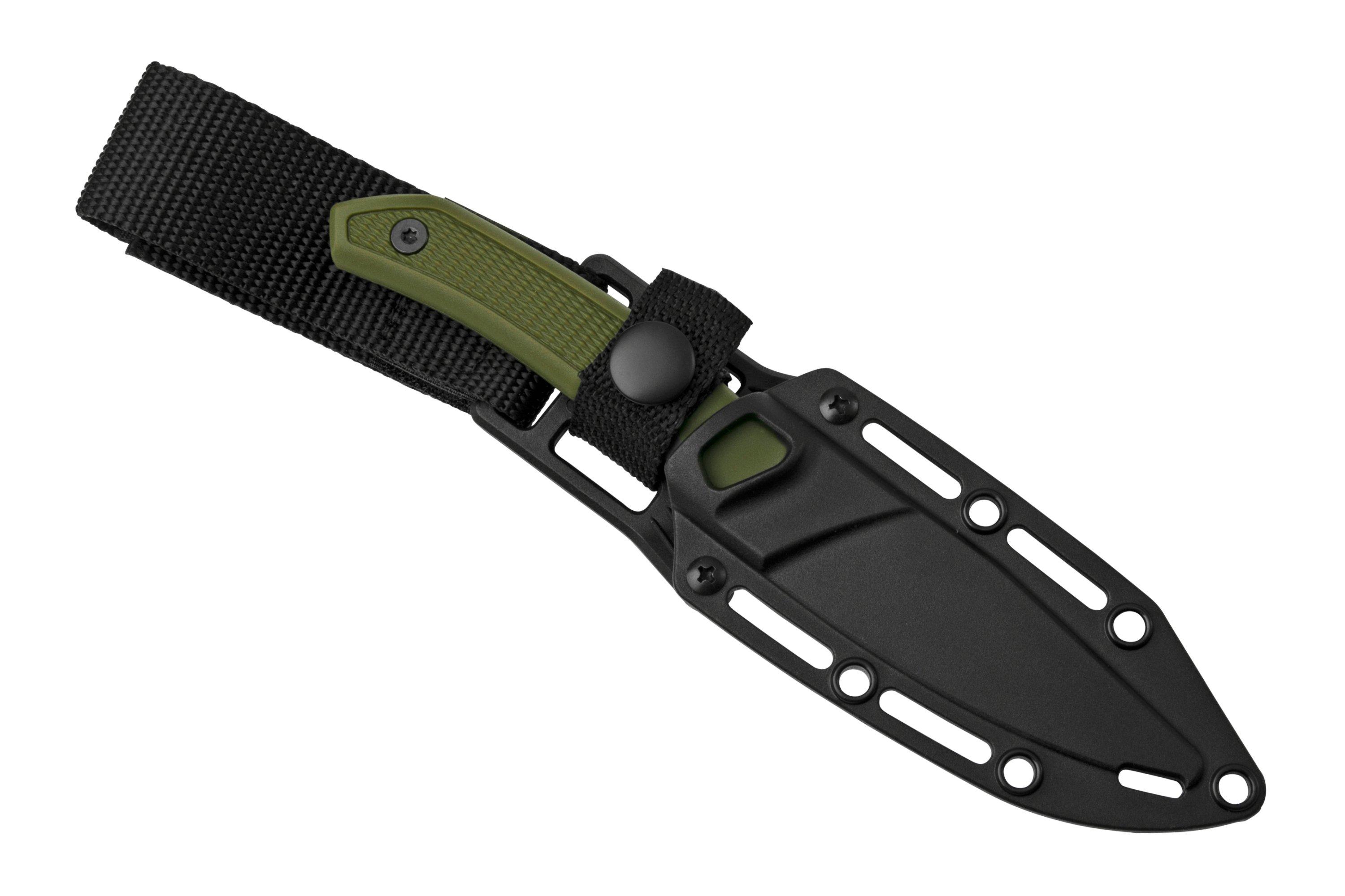 Kershaw Deschutes-Caper Fixed Blade Knife Olive Polypropylene