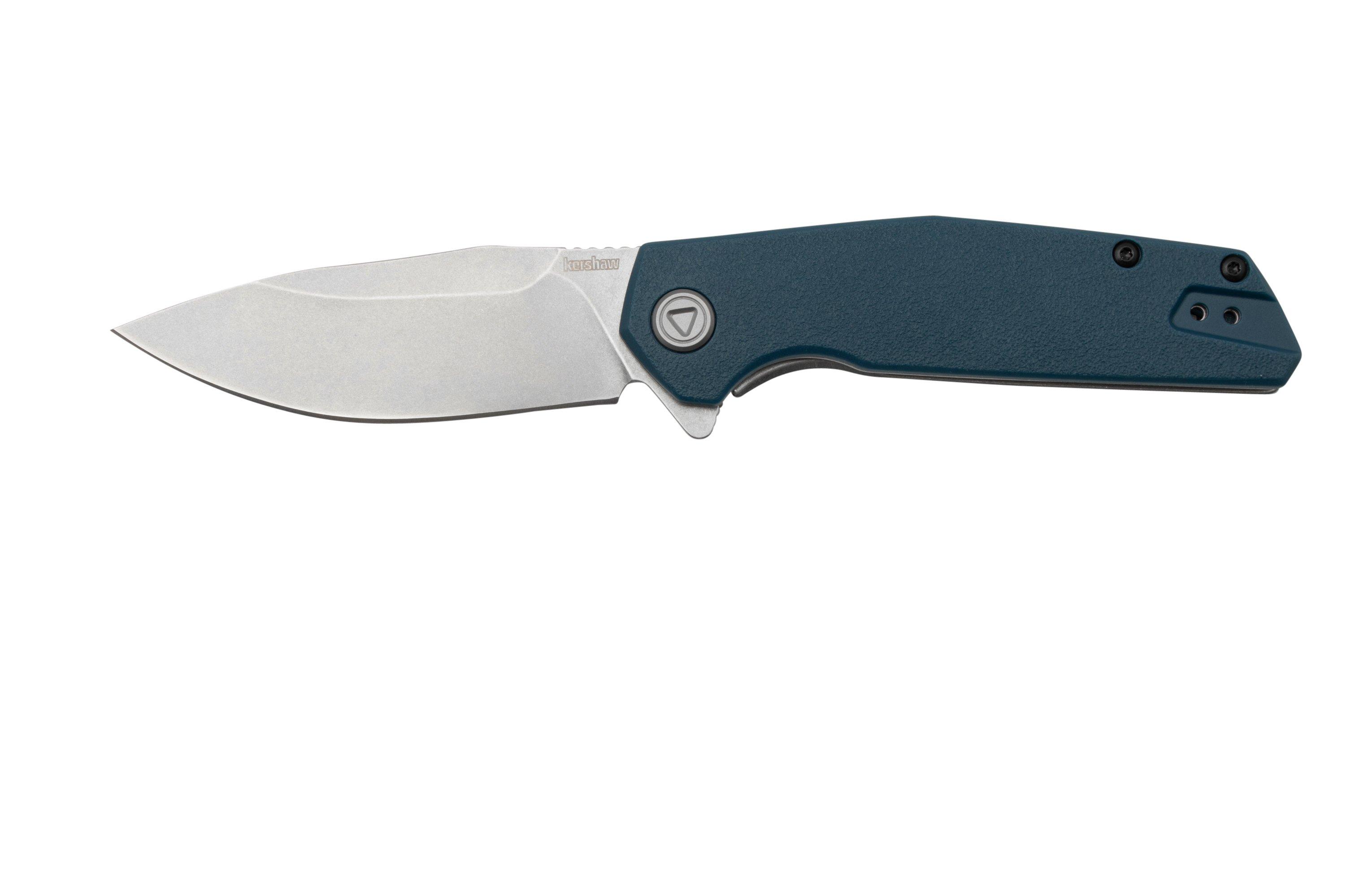 Kershaw Lucid Taschenmesser – 8,1 Cm Klinge, Blauer Griff, Stonewash-Finish – Mit Pocketclip
