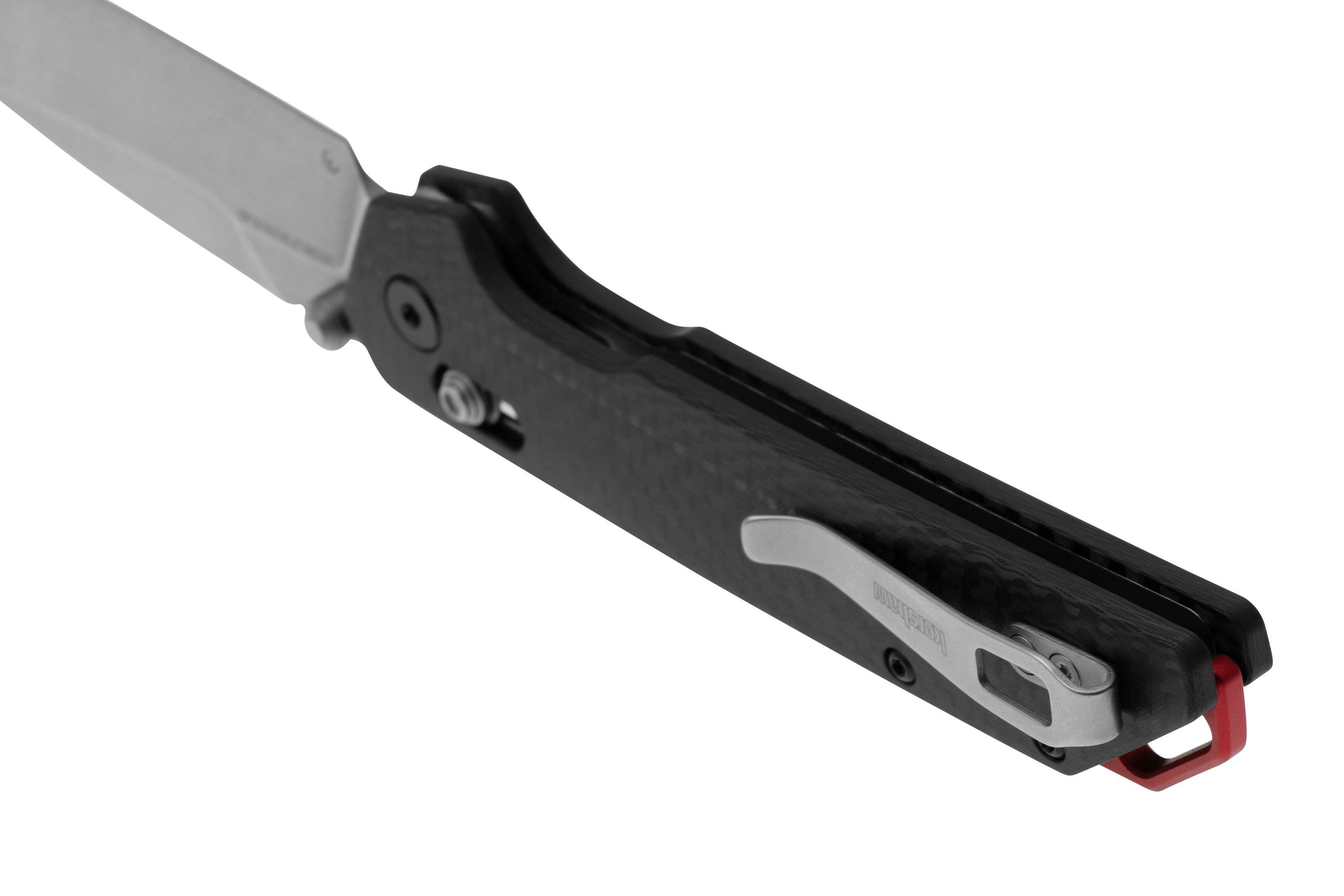 Kershaw Iridium 2038CFM390 DuraLock, Stonewashed M390, Carbon Fiber