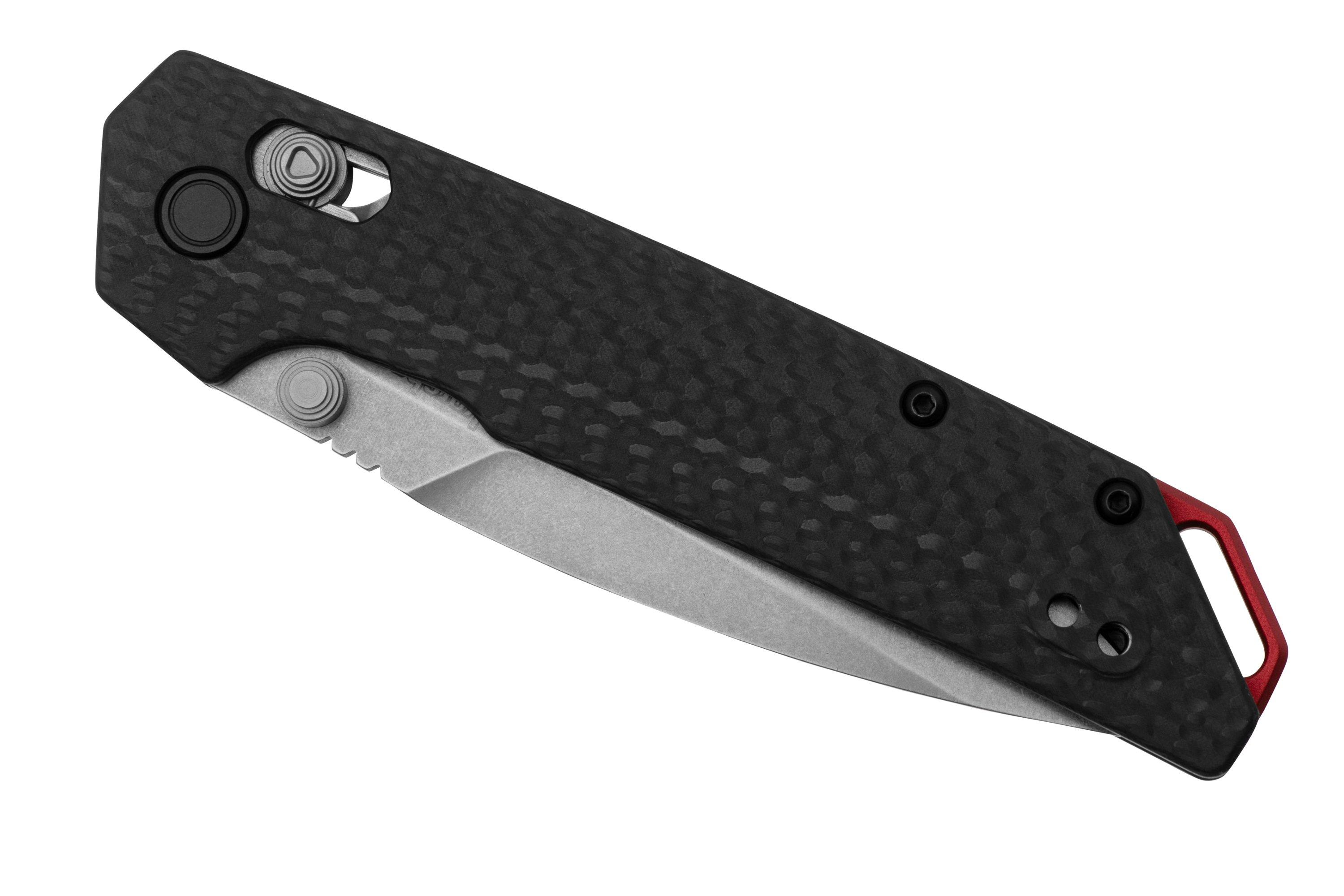 Kershaw Iridium 2038CFM390 DuraLock, Stonewashed M390, Carbon Fiber