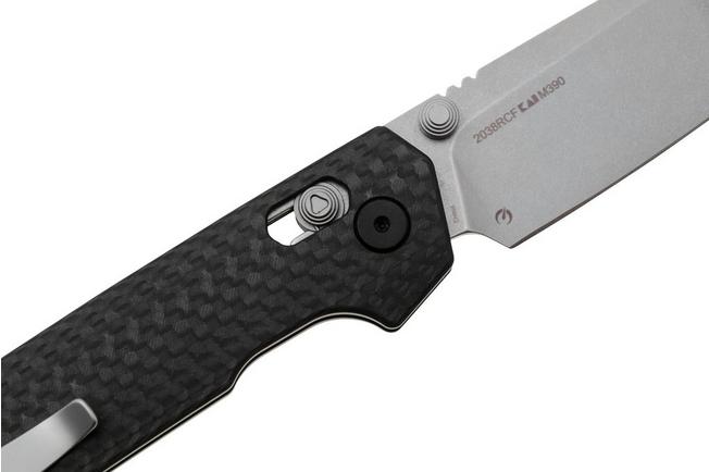 Kershaw Iridium Reverse Tanto 2038RCF Stonewashed M390, Carbon Fiber ...